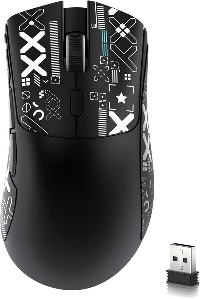 MOUSE GAMING ATTACK SHARK R1 WIRELESS BLACK